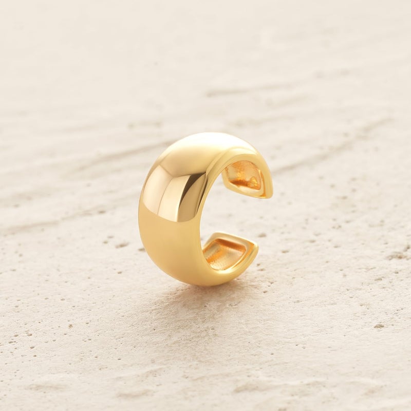 MYEARS Women Ear Cuff Earring Gold Non Pierced Ear Cartilage Clip on Wrap Hoop 14K Gold Filled Tiny Boho Beach Simple Minimalist Delicate Handmade Hypoallergenic Jewelry Gift-Sold as Single/Pair - Image 5